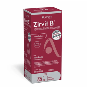 Zirvit B Infantil Sabor Tutti Frutti Suspensão 30mL